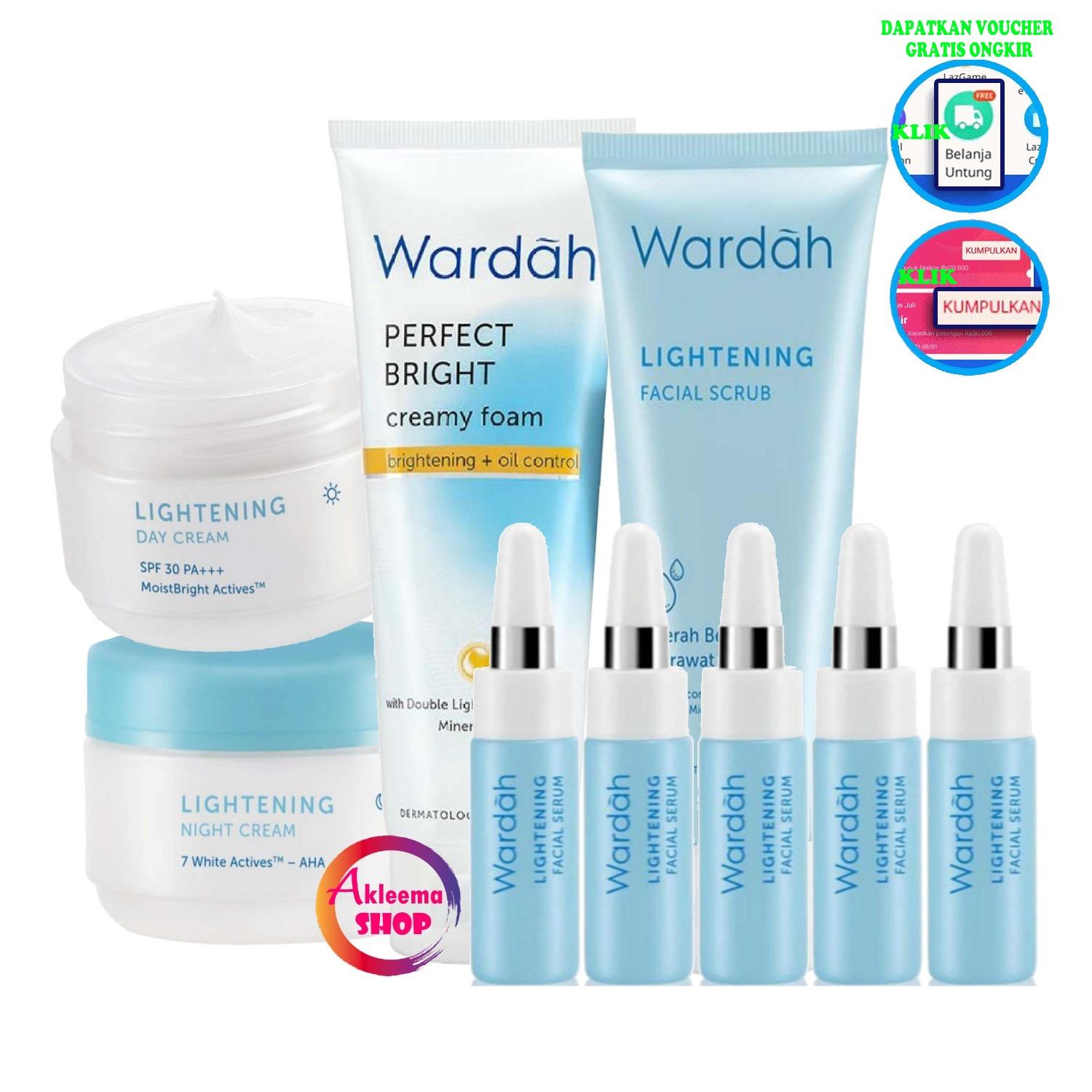 Wardah Paket Lightening Series 30 gr - Untuk Kulit Berminyak