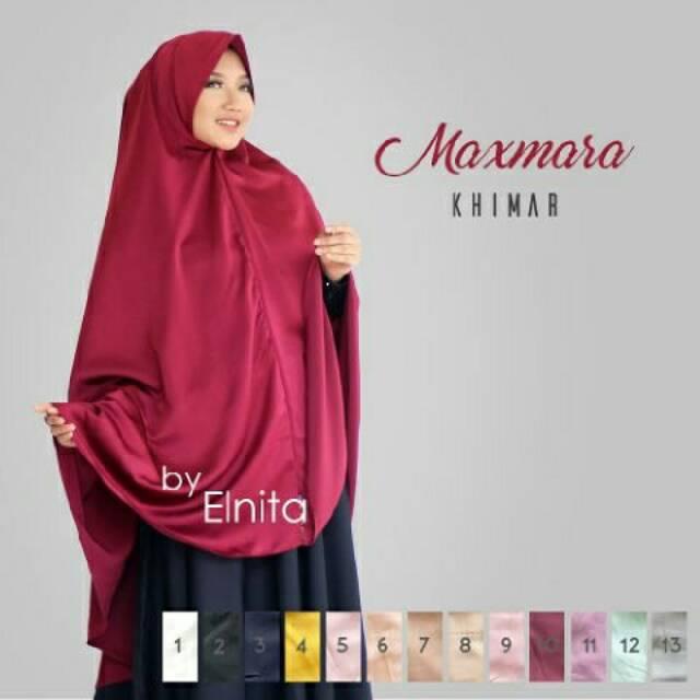 HARGA SPESIAL!!! KHIMAR SYARI JUMBO XL / Hijab Original By Elnita / Jilbab Maxmara