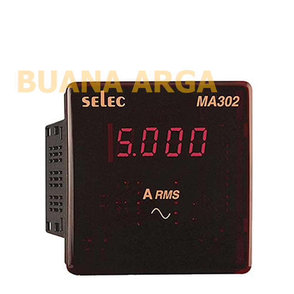 MA202 Digital Ampere Meter SELEC LED AC METER 1Phase 2 Wire uk 72X72