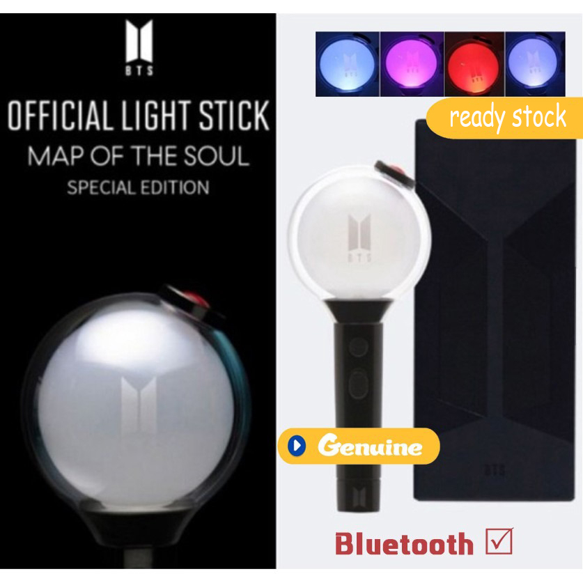 [YHYT_123] แท่งไฟวงBTS แท่งไฟเกาหลี แท่งไฟVer.4 KPOP Star BTS Lightstick App-Controlled Light Stick Map of the Soul Concert Fans Support Lighting