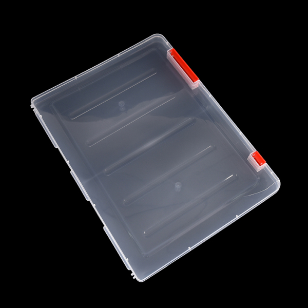Qin A4 Transparent Storage Box Clear Plastic Document Paper Filling Case File New,