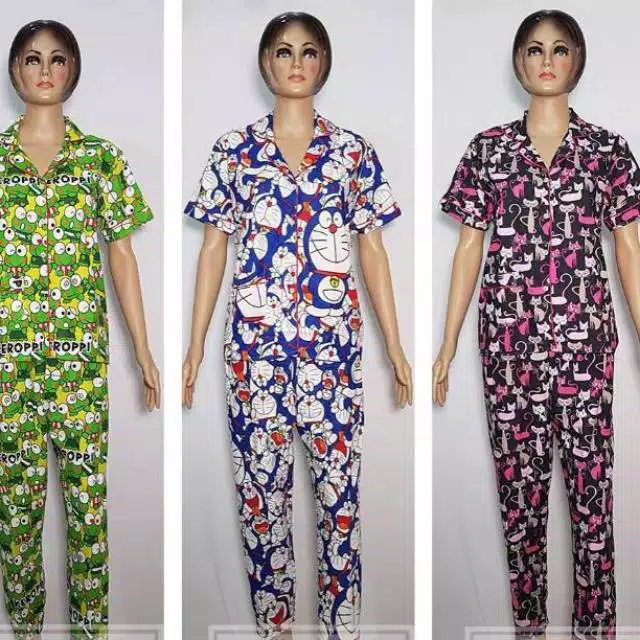  Baju  Tidur Motif  Kartun  Segar Ceria