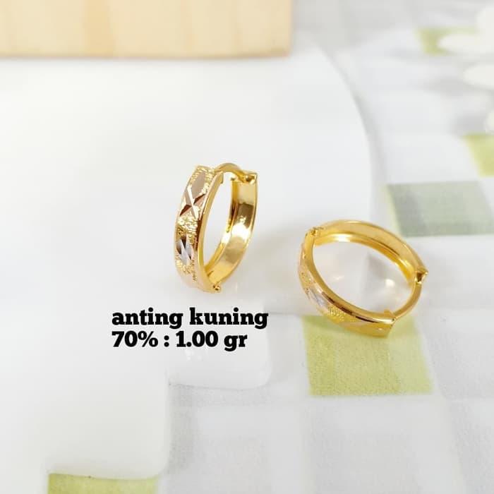 Anting Emas / Mas Kuning 70% Berat 1.040 Graam