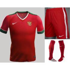 1 SET JERSEY TIMNAS INDONESIA HOME MERAH 17/18 GO