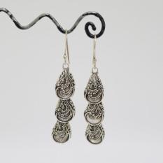 1024-047954l-Anting Motif Bunga Silver Celuk Bali-UKM