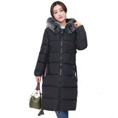 11.11-12.12 Sale-Womens Winter Warm Budidaya Diri Over Knee Hooded Panjang Bulu Angsa Jaket Jas Musim Dingin-Intl