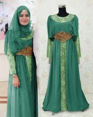 11708 GAMIS PESTA GIANNA HIJAU
