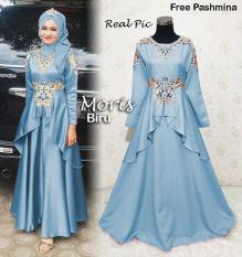 118782 GAMIS PESTA MORIS BIRU