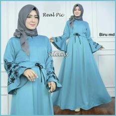 119731 GAMIS WANITA MENYUSUI RIANI BIRU MUDA
