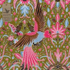 Cek Batik - Kain Batik Motif Garuda Indonesia Favorit Presiden Jokowi (Hijau Soft)