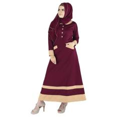 161. Gamis Syari + Kerudung / Busana Muslim Wanita Raindoz