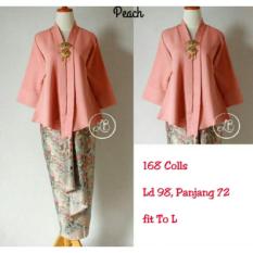 168 Collection Atasan Blouse Moniq Abaya Dan Rok Lilit Batik-MaroonIDR121410. Rp 121.410