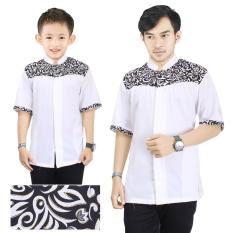 168 Collection Baju Koko Miko Kemeja Muslim Lengan Pendek ayah dan anak