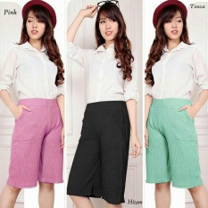 168 Collection Celana Kulot Erlina Pant-Hitam