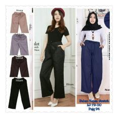 168 Collection Celana Kulot Zubaidah Long Pant-Hitam