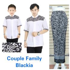 168 Collection Couple Family Nasir Kemeja Muslim Ayah Anak dan Rok Plisket Batik Jumbo
