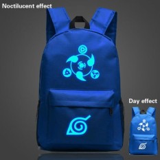 18� X9D Anime Naruto Sharingan Pola Biru Noctilucentstudentsbackpack untuk Remaja Anak Laki-laki Perempuan Sekolah Tas (Luar Negeri) tujuh DAYS10074-Internasional