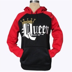 1 Pcs Women Queen Hoodie Raja dan Ratu Hip-Hop Long Sleeve Couple Hoodie Coat Wanita Jaket: hoodie (UNTUK WANITA)-Intl