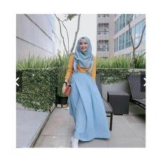 TotallyGreatShop Overall Kekinian - Gamis Syari Casual Remaja Balotelly - Maxy Dress Murah - Gamis Kodok Jumbo ihacha