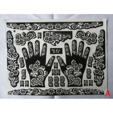 2 Pcs Nabawi cetakan Henna Tangan Motif cantik