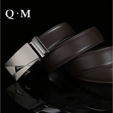 2015 Baru Otomatis Buckle Belt Pria Fashion Mens BusinessBelts. Mewah Merek Asli Kulit Tas Sabuk Pinggang untuk Pria Cintura Uomo-Intl