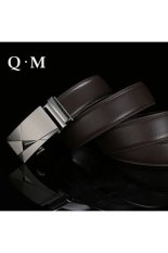 2015 Baru Otomatis Buckle Belt Pria Fashion Mens BusinessBelts. Mewah Merek Asli Kulit Tas Sabuk Pinggang untuk Pria Cintura Uomo-Intl