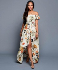 2016 High-end Eropa dan Amerika Serikat Kecepatan Jual Lewat Amazon Wishebay Kata Sequins Potongan Gantung Gaun Dress Beach ROK-Intl