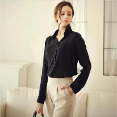 2016 Hot Selling Women Shirt Blusas Femininas Sifon Atasan Elegan Ladies Formal Kantor Blus 5 Warna Work Wear