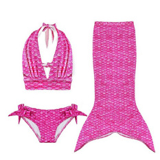 2016 Anak Gadis Cantik Yang Memikat Ekor Putri Duyung Berenang Renang Baju Renang Bikini Set Anak Pantai Memakai Baju Renang Bayi Merah-Internasional