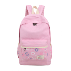 2016 Baru Kanvas Wanita Segar Floral Printing Ransel Fashion Korea Tas Sekolah untuk Remaja Gadis Bolsas Mochilas Femininas-Intl