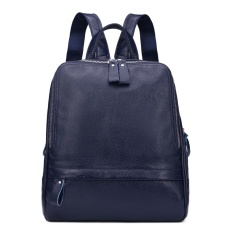 2016 NEW Cow Leather Fashion Backpacks Bag Women Girls Boys Design Crocodile Pattern Cowhide Genuine Leather Schoolbag Satchels - intl