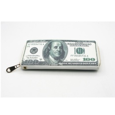 2016 Baru Yang Unik dan Kreatif Wanita Clutch Dompet Pria Dollar GBP Euro Money Clip Dompet Desain Merek Murah Hadiah Koin Ritsleting Panjang Bag-Intl