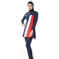 2016 Baju Renang Muslim Baru Beach Mandi Suit Berhijab | Swimwear Navy Blue
