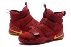2017 FMVP LeBron James Mid Top Soldier 11 Bsketball Shoe Sneakers King James NBA Original Men's Magenta Sports (40-45) - intl