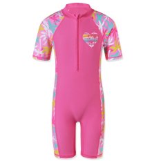 2017 Girls UV Protection Swimsuit Bathing Swimming Suit Swimwear (UPF50+) Swimsuit Beach Surf Clothing for 2-10Y - intl