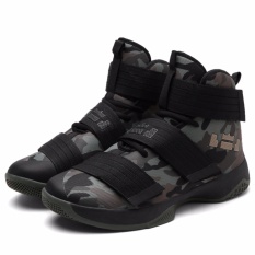 Sepatu Keranjang Tinggi Atas Baru Sepatu Olahraga Bernapas Jaring Anti-Selip Her (35-45)-Internasional