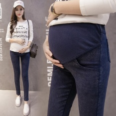 2017 Hot Sale New Fashion Wanita Maternity Jeans Hamil Pakaian Prop Jeans Celana Celana Celana Pakaian untuk Kehamilan Pakaian (Biru) -Intl