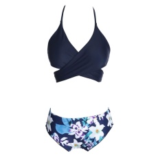 2017 Panas Wanita Set Bikini Perban Dorong Ke Atas Pakaian Renang Pakaian Pantai Berlapis-Intl