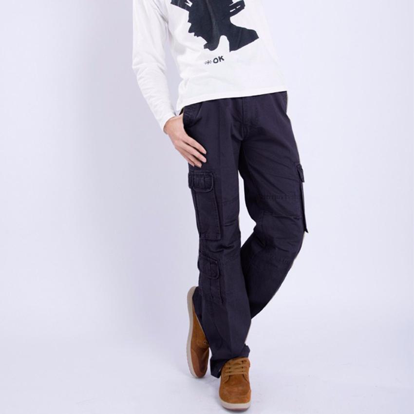 2017 Pria Celana Pria Tracksuit Pants Estetika Pan Dipakai untuk Pelari Grey Pakaian Tipis Celana Jogging Boys (HITAM) -Intl