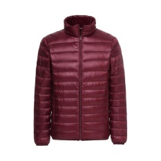 2017 Pria Musim Dingin Jaket Musim Gugur 90% Bebek Putih Down Jaket Pria Hooded Ultra Light Down Jaket Hangat Lebih Tahan Dr Mantel Parka Di Luar Ruangan (Dark Brown) -Intl