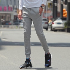 2017 Baru Kedatangan Pria Elastis Breathable Running Pants Leisure Sport Pants-FLM102-332 (Putih)-Intl