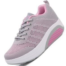 2017 Baru Kedatangan Air Mesh Wanita Boots Karya Keselamatan Sepatu Steel Toe Cap untuk Anti-Smashing Anti-tusukan Tahan Lama Bernapas Pelindung Alas Kaki (Grey-Pink) -Intl