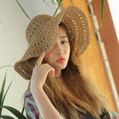 2017 New Hollow Out Sun Hat Topi Musim Panas untuk Wanita Chapeu Feminino Uap Topi Jerami Toca Cap Chapeau Femme 1 Pcs Grosir-Intl