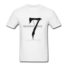 2017 Baru Hombre Shorts T-Shirt Resident Evil 7 DIY Khusus Tshirt Youth Round Collar Hot Sale Buat T Kemeja Putih -Intl