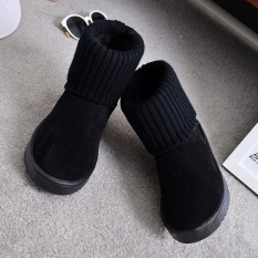 2017 Baru Salju Bot Datar Hangat Bot Sepatu Bot Katun Flensa Set Kaki Di Tabung Katun Kasual Sepatu- internasional