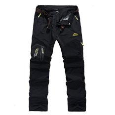 2017 A Baru Fashion Cepat Kering Outdoor Celana Tipis Tahan Air dan Windproof Camping Hiking Sport Pants-5817 Hitam