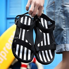 2017 Baru Musim Panas Pria Sandal Pantai Olahraga dan Rekreasi Sepatu Pria Sepatu Roman Youth Korea Sandal-Gaya 2 (seperti Gambar Utama Yang Ditunjukkan) -Intl