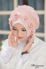 2017 Baru Gandum Muna Sorban Syal Jilbab Sederhana Ayat Ganda Sepotong Topi Bagian-(Intl)-Intl