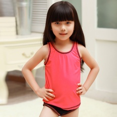 2017 Retail New Arrival Swimsuit Swimwear Anak Remaja Mandi Suit Tankini Beachwear Belanja Gratis-Intl