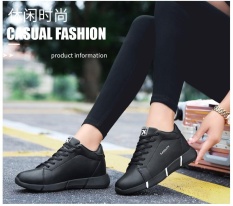 2017 Musim Panas Baru Bernapas Olahraga Modis Liar Lari Sepatu Sepatu Modis Kasut Sukan (Hitam)-Internasional